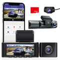Triple Lens Car Dash Camera with WiFi GPS 4K Recording
