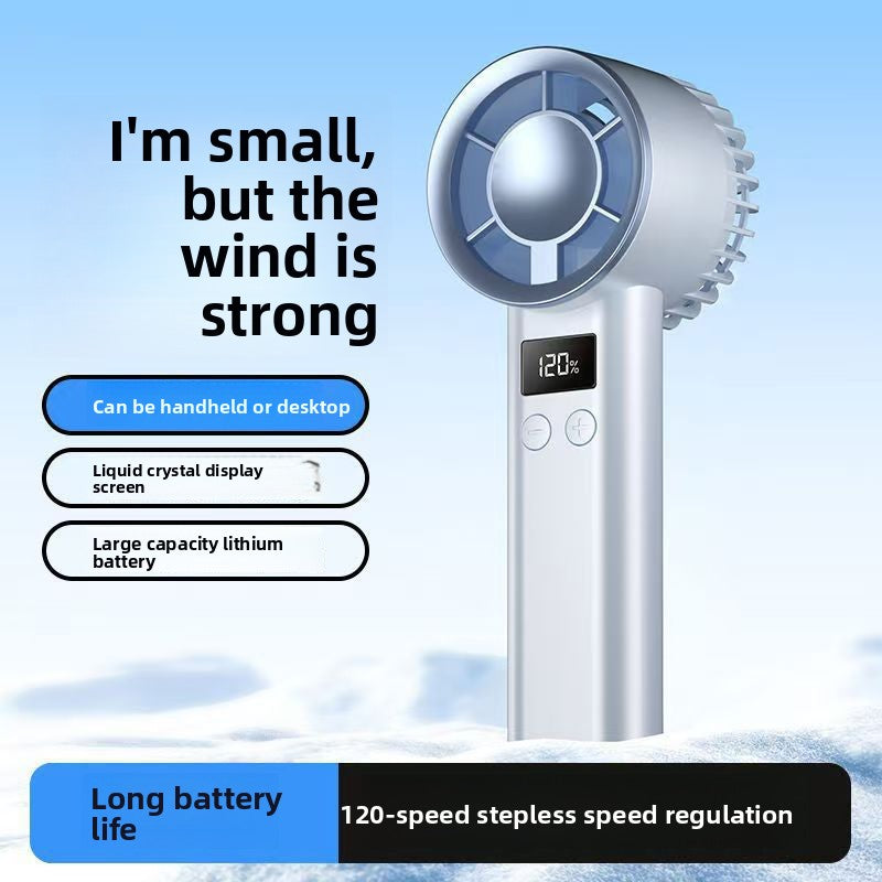 Portable Rechargeable Ice Cooling Fan