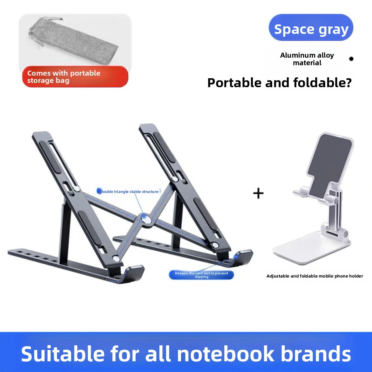 Adjustable Portable Laptop Cooling Stand