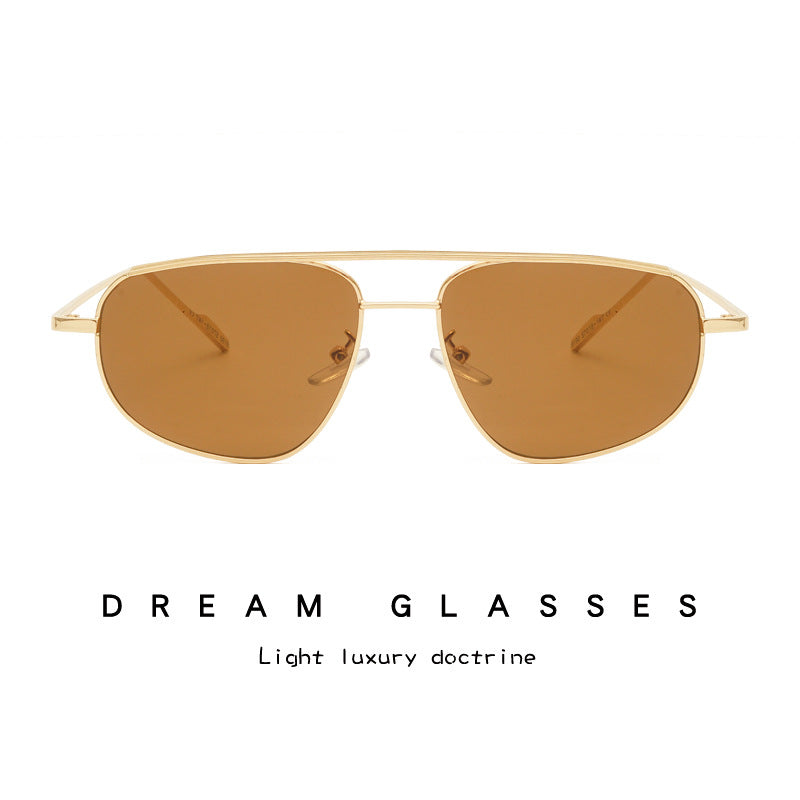 Retro Metal Frame UV400 Sun Glasses