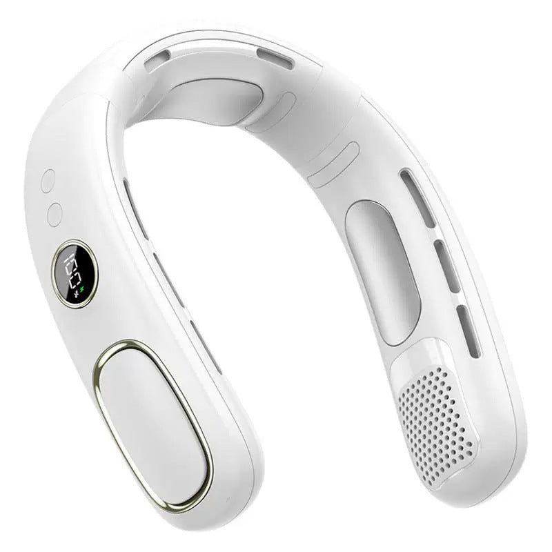 USB Rechargeable Bladeless Neck Fan with Semiconductor Cooling