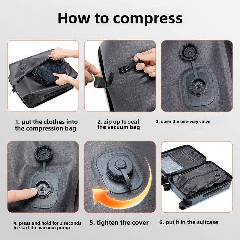 TPU Vacuum Compression Travel Backpack