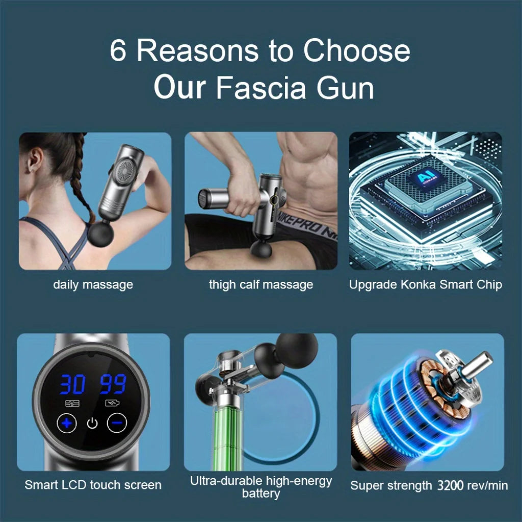 99-Speed Professional Muscle Massage Gun – Deep Tissue Relief for Neck & Back