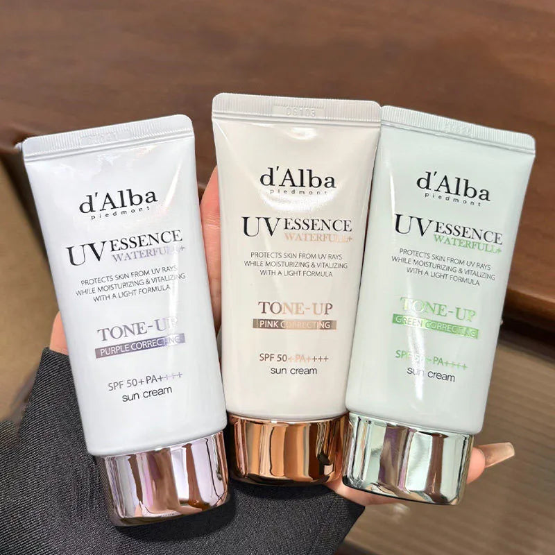 50ML d'Alba UV Essence Whitening White Truffle Sunscreen SPF50+ Moisturizing Lightweight Refreshing Gentle Sunscreen Skin Care