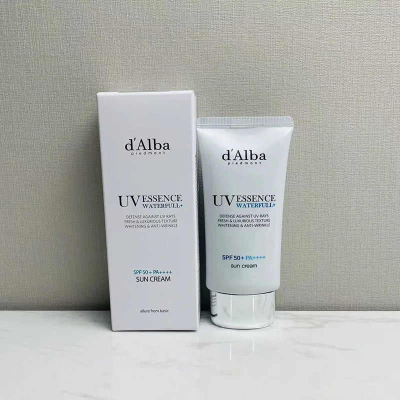 50ML d'Alba UV Essence Whitening White Truffle Sunscreen SPF50+ Moisturizing Lightweight Refreshing Gentle Sunscreen Skin Care